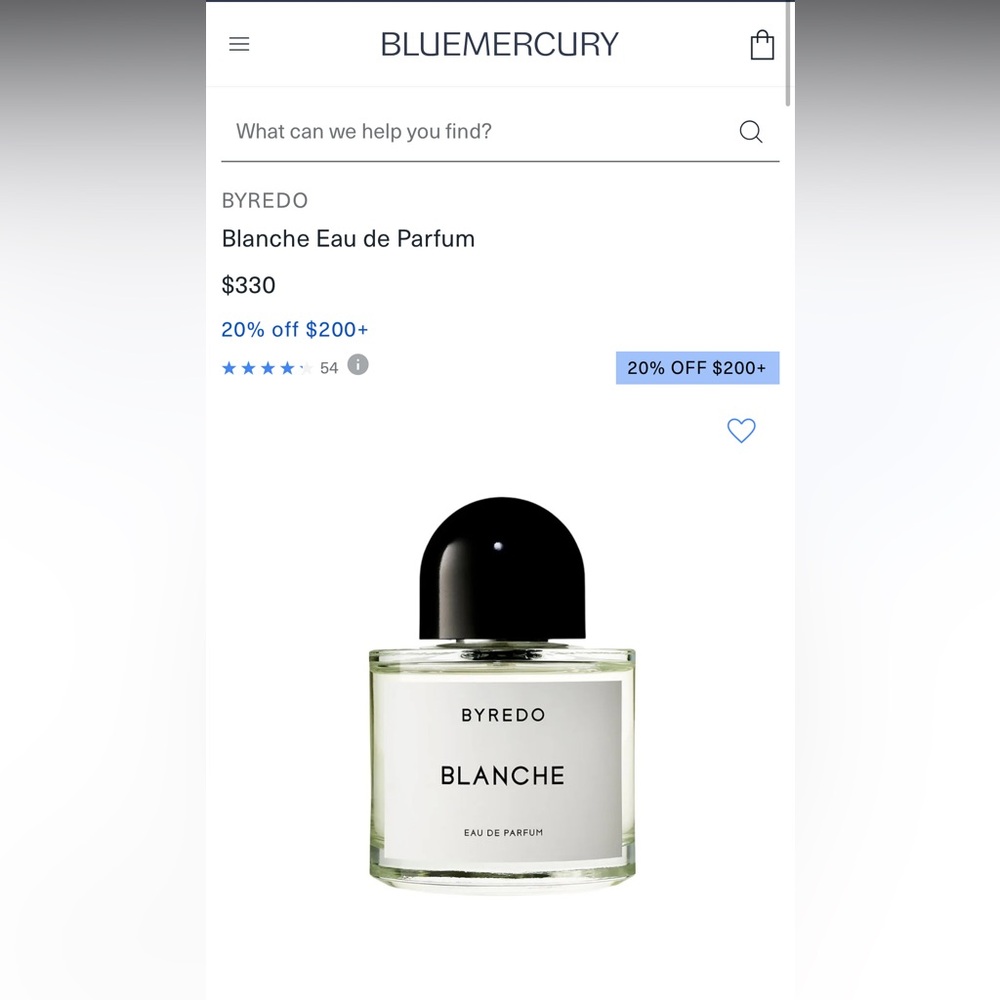 Byredo Blanche Eau de Parfum Perfume ❤️ Large Size 3.3 oz 100 ml *no box